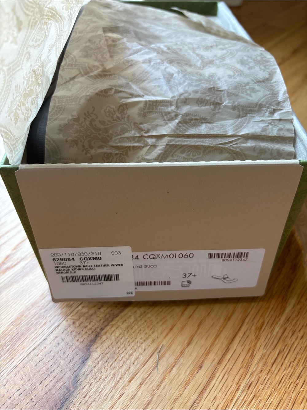 Gucci Princetown Mule Black with Webbing | with Box & Dustbags | 7.5 - Picture 9 of 10